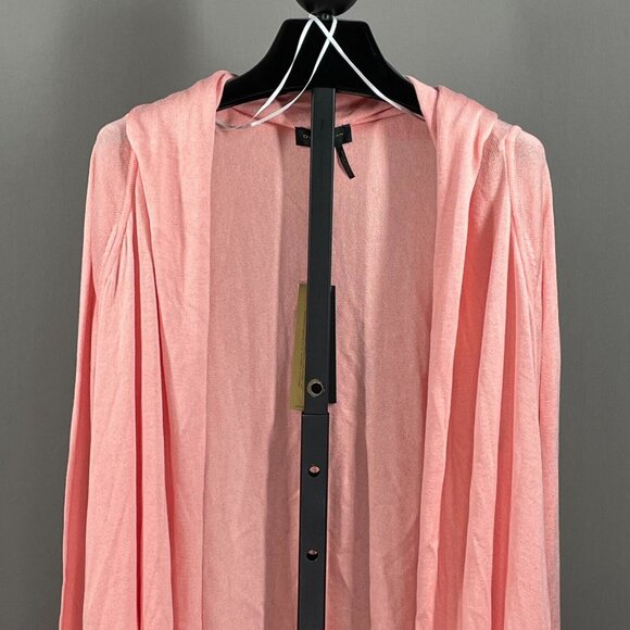 NEW Donna Karan Sweater Womens XS Small pink knit cardigan classic preppy - Picture 2 of 12